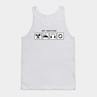 My Routine Eat Sleep Music Repeat Tank Top